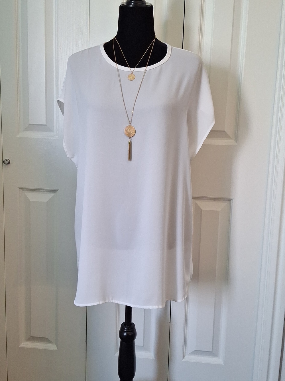 Beautiful Semi-sheer Polyester Blouse